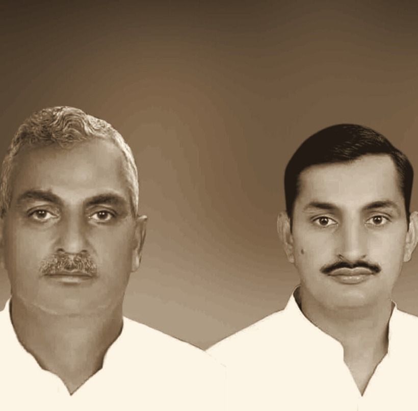 Vineet Bharala with his late father Satyaprakash Bharala